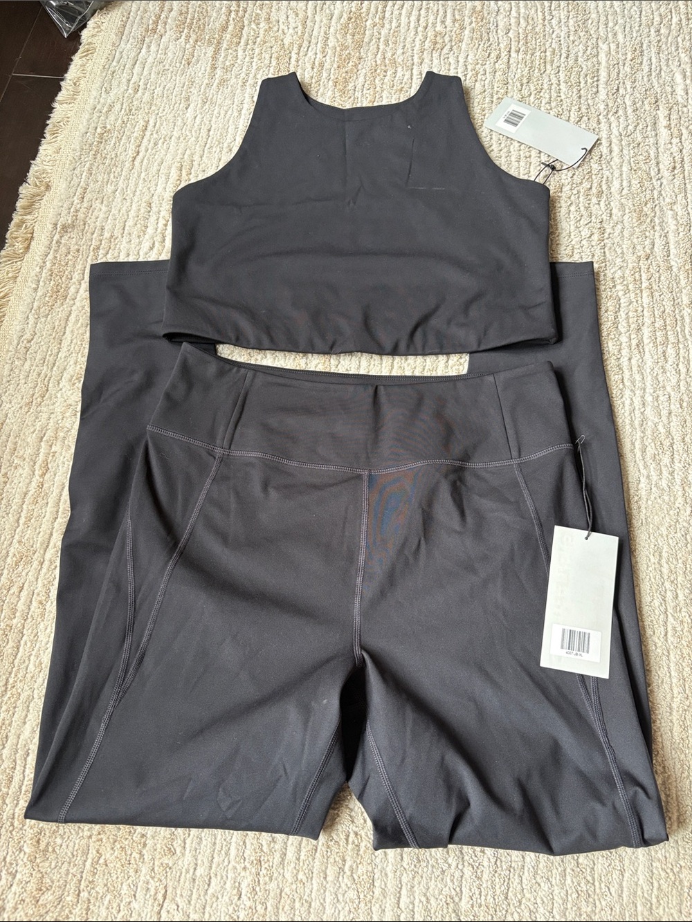 girlfriend collective XL Black Compression  Leggings with Dylan Tank